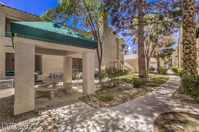 Surrounding community with a patio