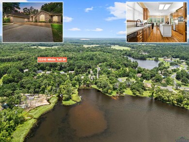 Drone / aerial view of a large body of water
