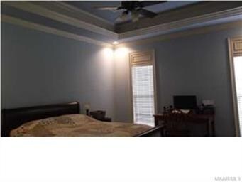 Bright master bedroom.