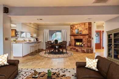 Virtually Staged Dining & Living Room