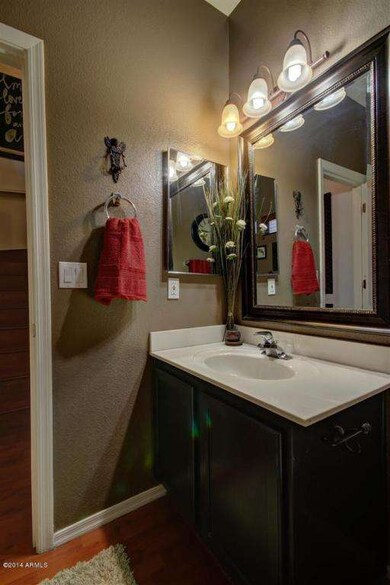 First floor powder room