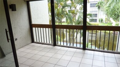 Tiled lanai has pull down shutters