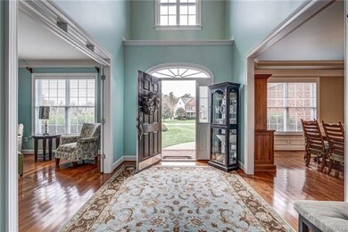 Stately 2 story entrance