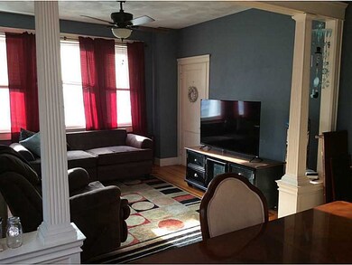 Living Room. 1st Fl has classic columns, hardwoods