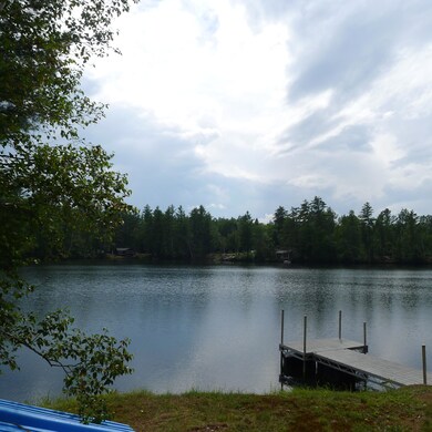 The dock is by Shoreline in Rangeley.