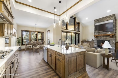 Staged Kitchen Looking Living