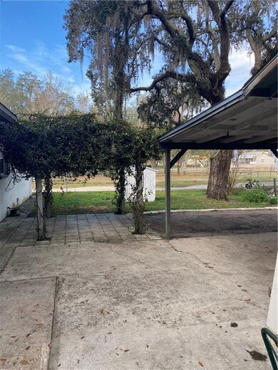 Carport and outside area
