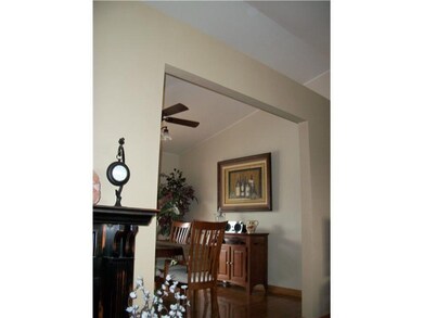 Dining Room. Cathedral ceiling with open concept i