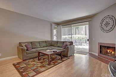 Your private patio is access the wide sliding door