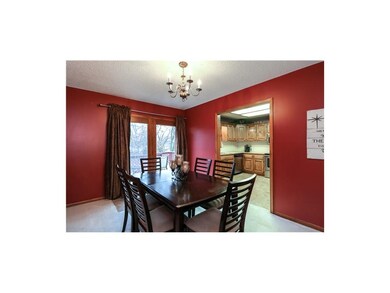 Dining room with access to deck.