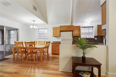 Breakfast area overlooks the sunroom!