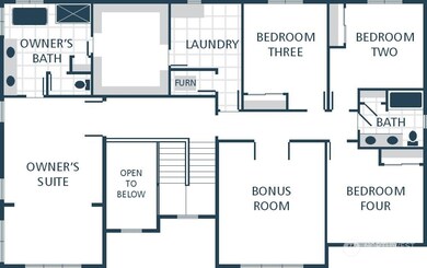 Image is a rendering. Photographs are for illustrative purposes only. Features, finishes, interior/exterior colors, landscaping and floorplan shown may vary from actual homes built.