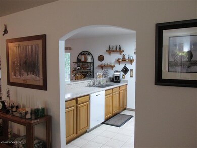 Hickory entrance to Kitchen