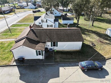 Aerial view of residential area