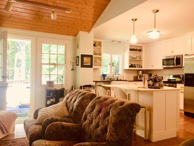 Looking at the kitchen from the great room