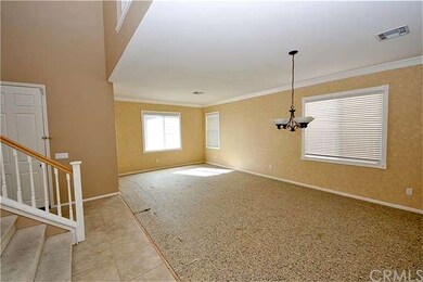 Before newer carpet was installed ...notice crown 