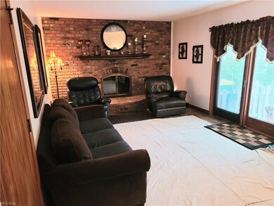 Family Rm with covering to protect new floor
