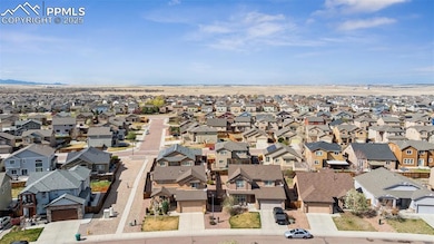 Aerial view showing the home’s placement within th