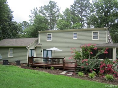 Rear View showing Deck and Screened Porch (Ladder 