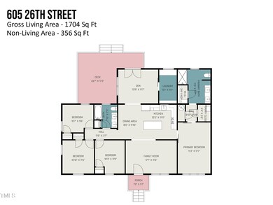 605 26th Street Floorplan