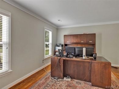 This room has ample space for an office or additional living room.