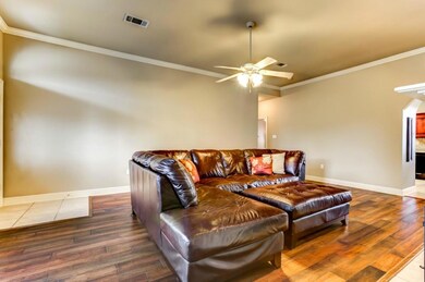 Spacious living area.