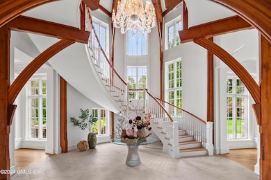 Grand Foyer with 30 foot ceilings.