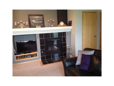 . Living room gas fireplace