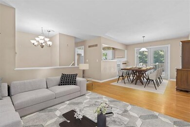 Living room/dining room - virtually staged