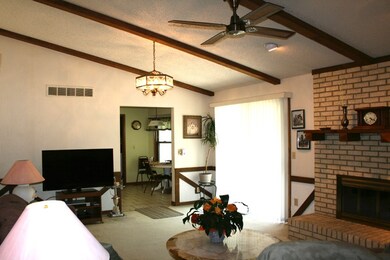 Beautiful wood beamed ceiling