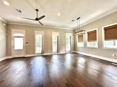 Large living/dining space with amazing natural light!