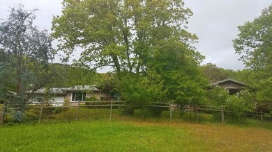 Surround by trees