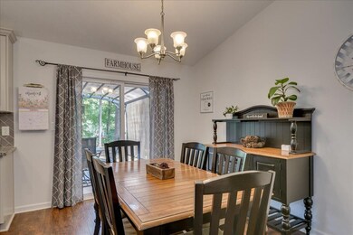 Dining room opens to patio