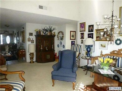 Living Room with vaulted ceiling