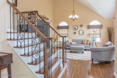 Foyer view into formal living room