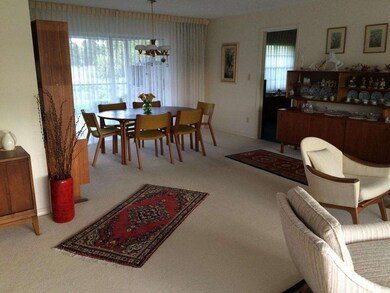 Master bedroom entrance off dining room