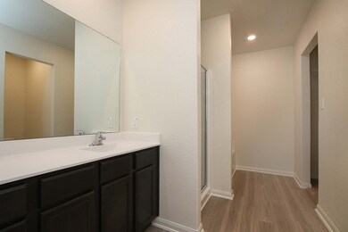Even the bathrooms in this home are spacious and upgraded.