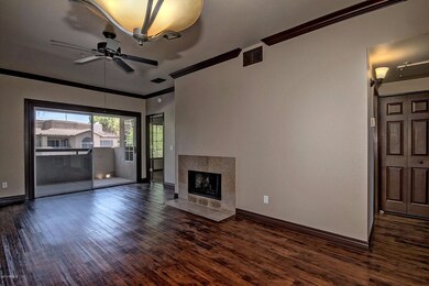 Family room with fireplace
