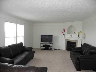 Family Room. Sun-filled Family Room w/ Marble Gas 