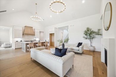 Living Area and view of Chef's Kitchen