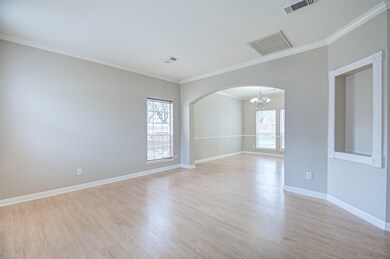 View of the formal living area with the formal din