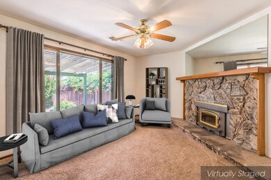 family room staged