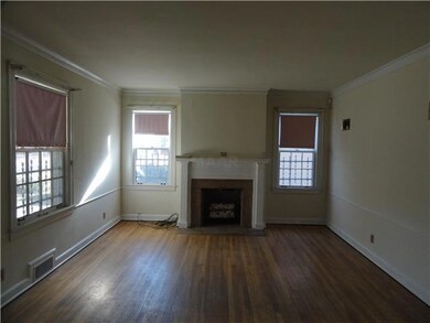 Living room with fireplace