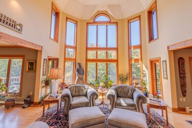 Dramatic cathedral ceilings with tons of light