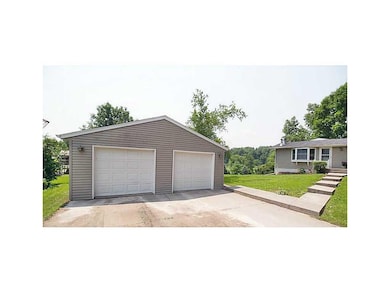 Front Exterior. Over-sized 2 stall garage