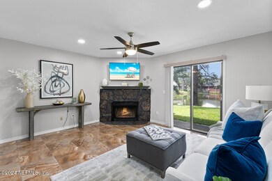 Living room with views