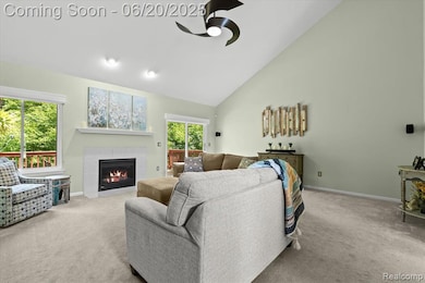 Beautiful great room with cathedral ceilings