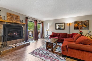 Sliding glass doors bring in lots of light, creati