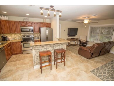 Kitchen open to Living Room