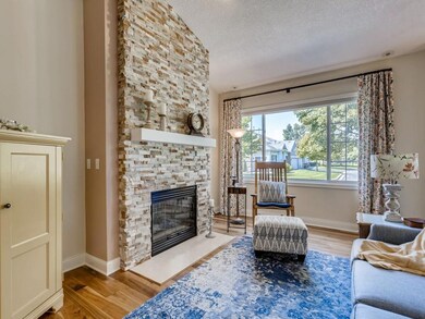 You will enjoy sitting in this living room!